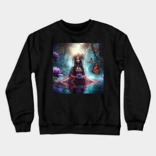 Witch on Lake Crewneck Sweatshirt